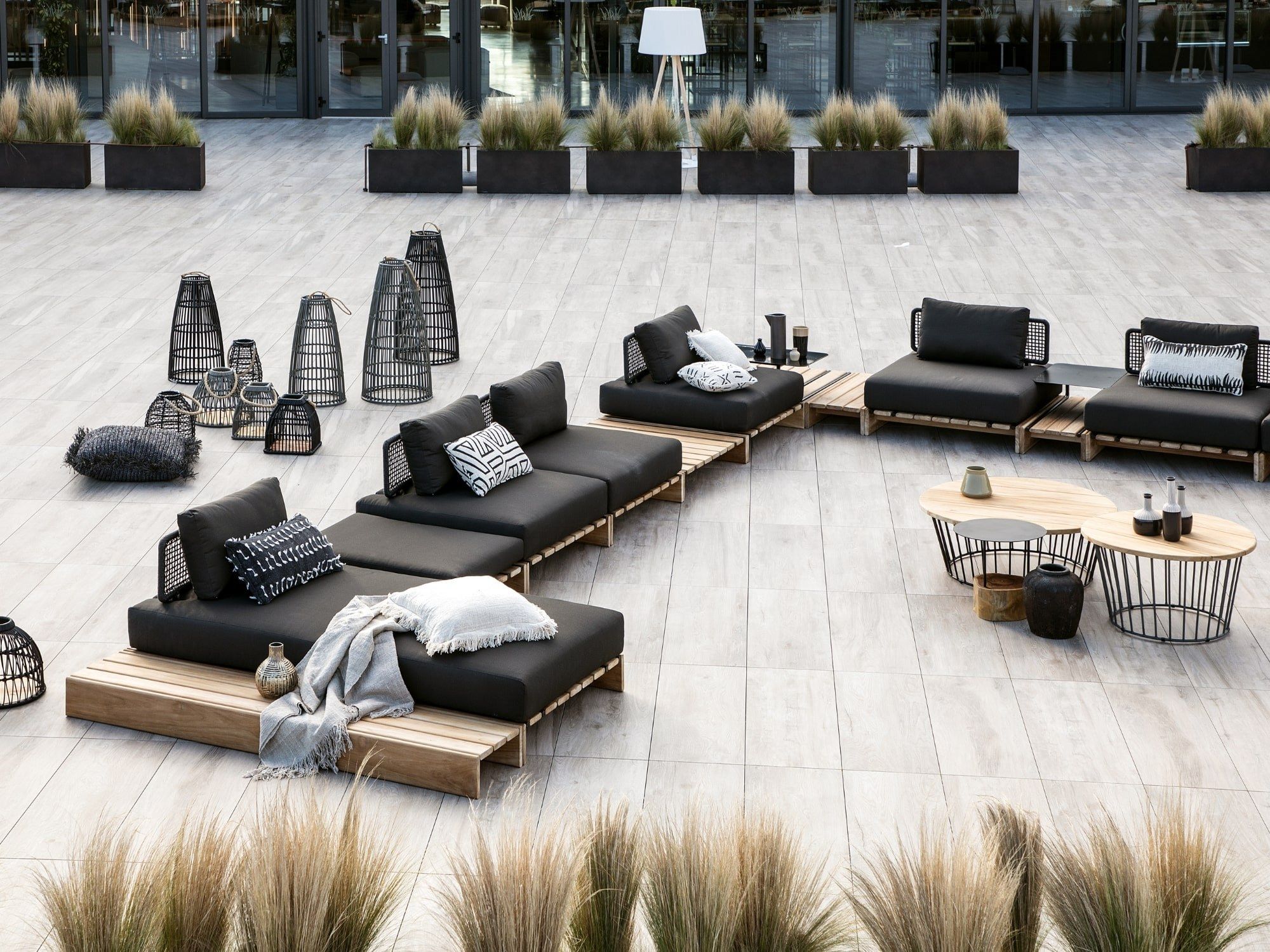 Прямоугольный низкий садовый столик cbdesign Повседневная модульная ARCH-00059358 - Вид №2