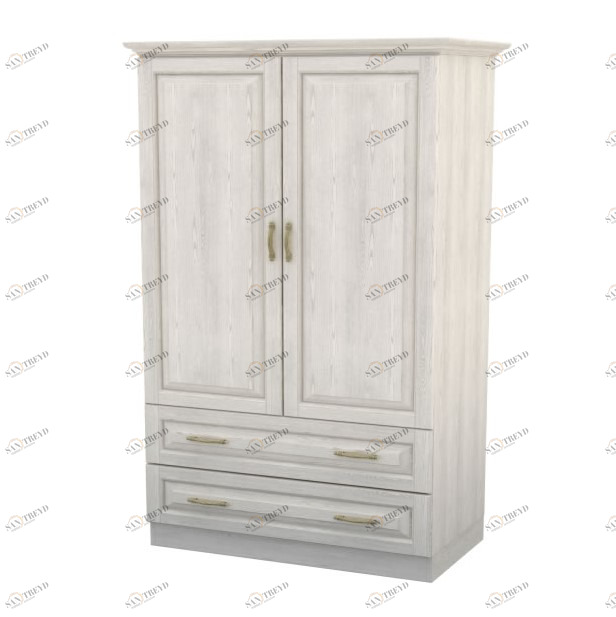 Шкаф распашной двухдверный с ящиками белый "Эдем" DREAMLINE ЭДЕМ 174892 Белый 