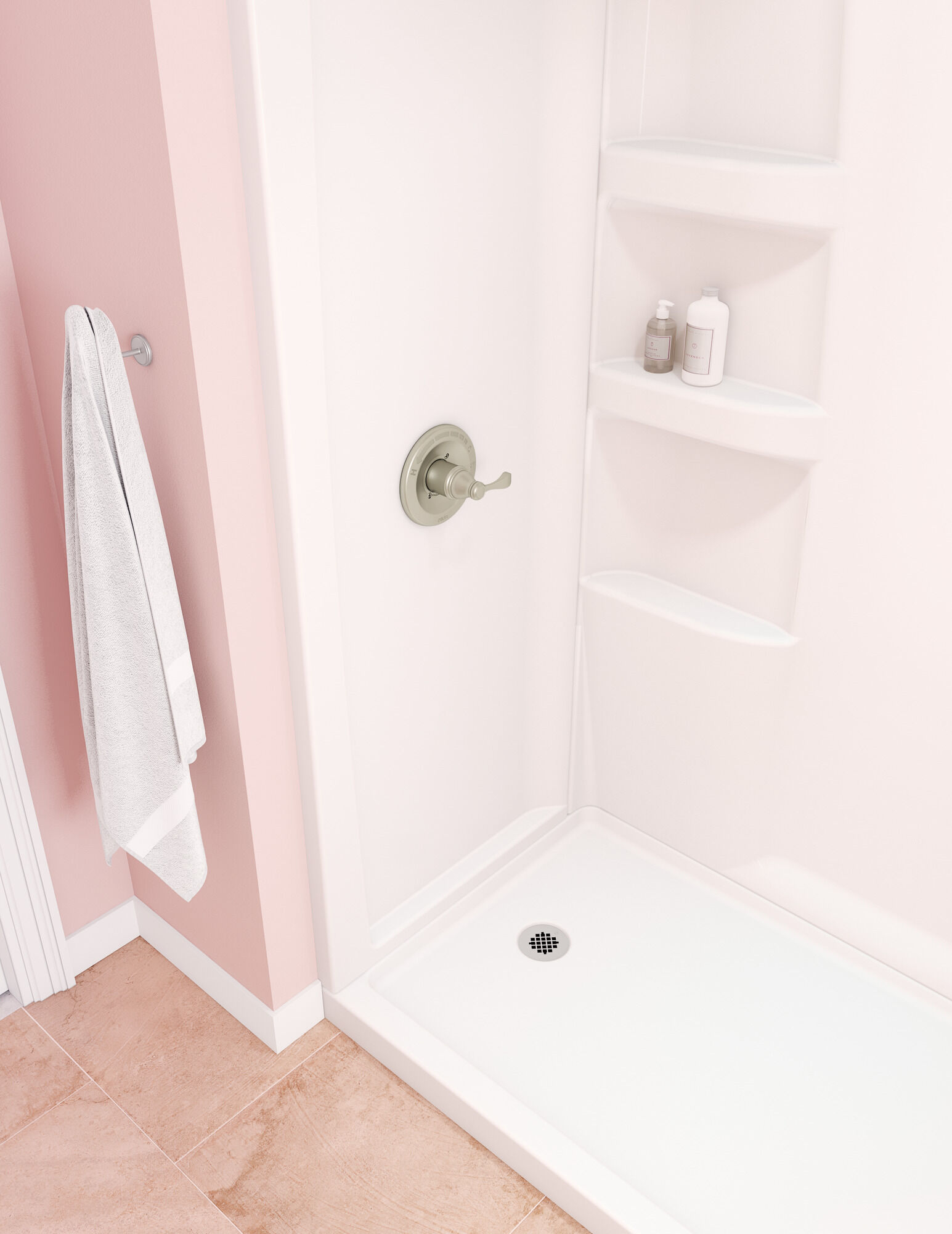 ProCrylic ™ 60 "x 32" Душевой поддон, левый слив Delta Faucet B78615-6032L-WH - Вид №1