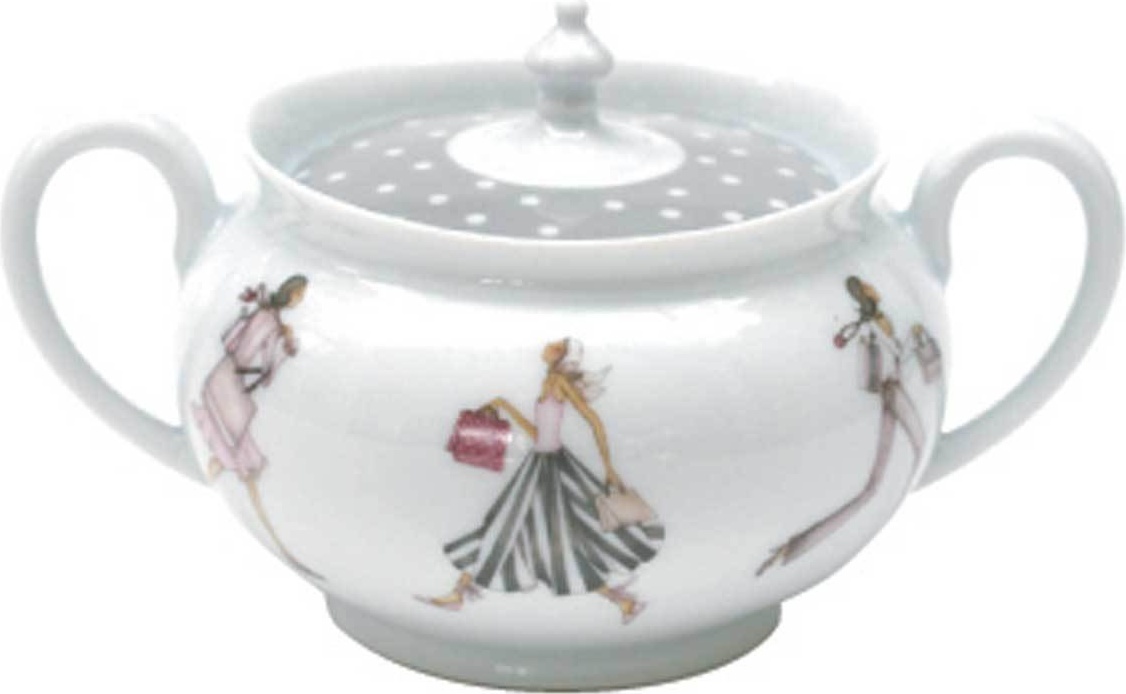 1044447 Haviland Сахарница 400мл "Мадемуазель развлекается" Фарфор 