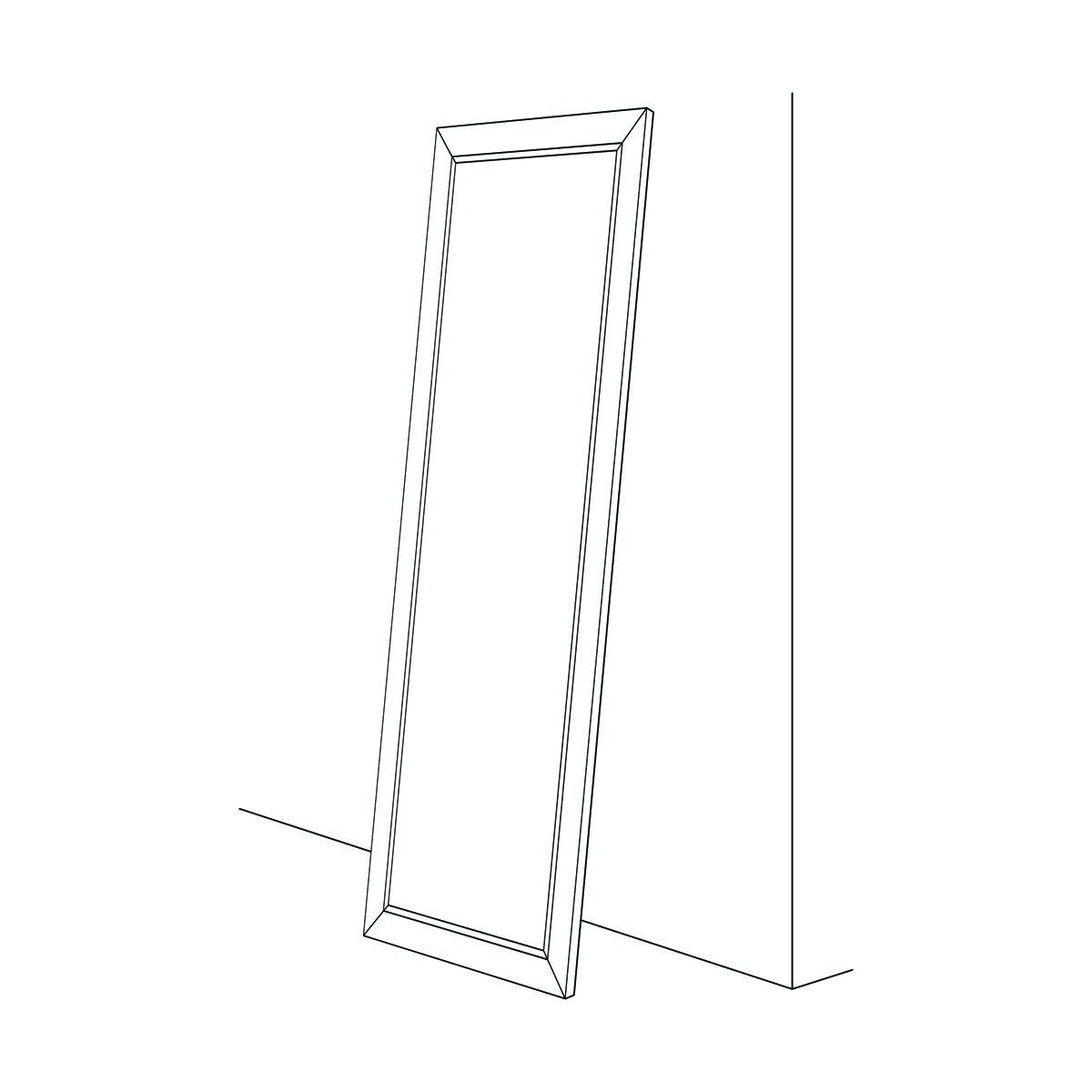 BY 6321 Зеркало напольное с гравировкой в багетной раме - серебряный акведук 93 mm EVOFORM Exclusive-G floor - Вид №6