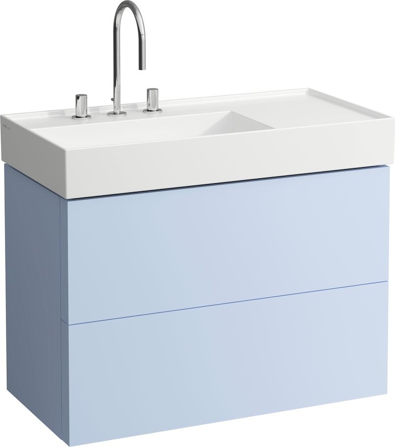 H8103380201581 Раковина, полочка справа, со специальным скрытым сливом LAUFEN PRO - Вид №7