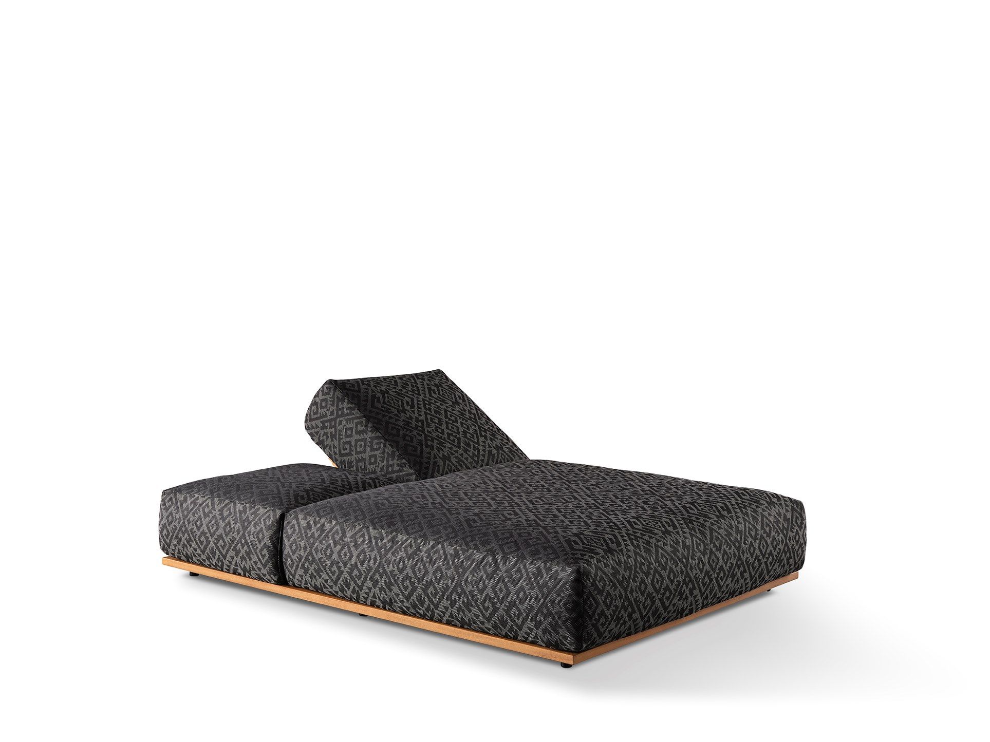 Садовая кровать с откидной спинкой из технической ткани Meridiani Claud Open Air ARCH-00115429 - Вид №1