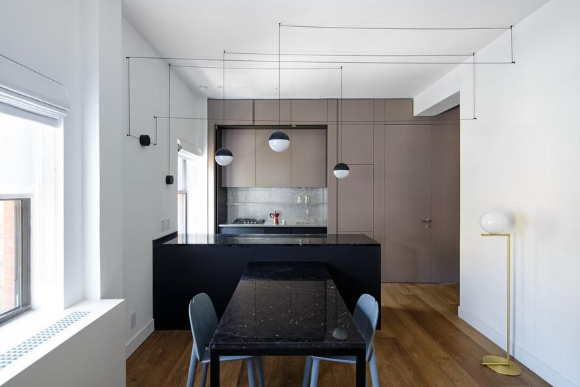 TM Italia Cucine Скрытая кухня из стали и камня с полуостровом T45 sun-id-1417229 - Вид №2