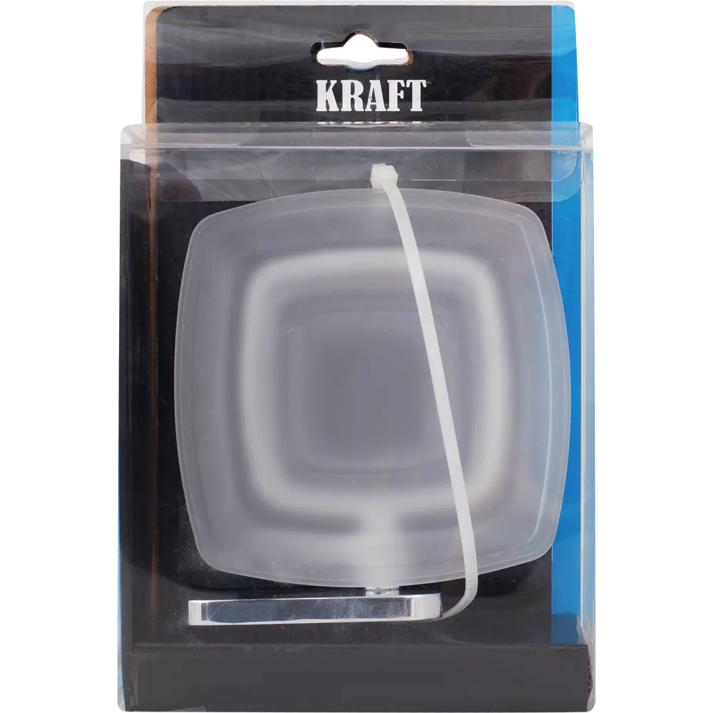 Мыльница подвесная «Kraft», стекло, цвет хром BRISSEN STLM-2202605 - Вид №4