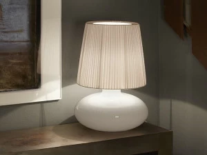 BOVER Настольная лампа из опалового стекла Muf