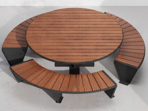 Стол для пикника с деревянными досками Okumè