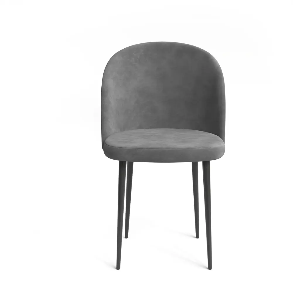 Стул Santreyd Chic — серый велюр на металлическом каркасе 89377849 STLM-1427207 - Вид №4