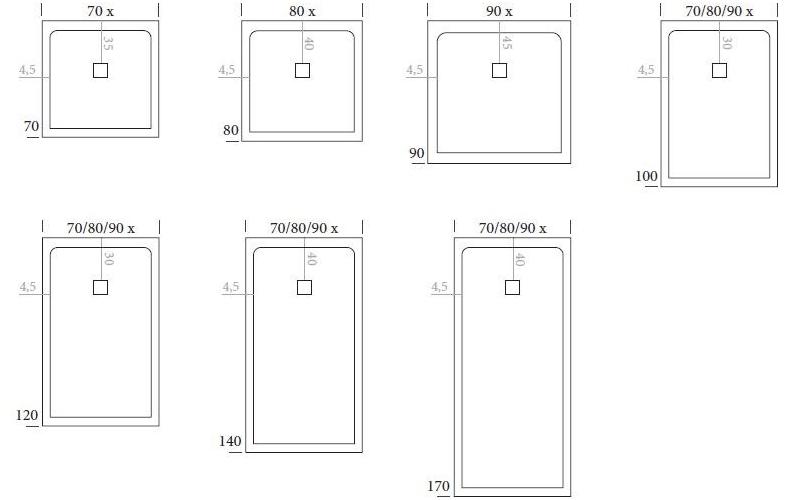DISENIA Прямоугольный душевой поддон заподлицо из technogel® sun-id-1455127 - Вид №6