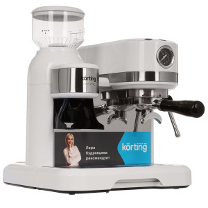 9234619 Кофеварка рожковая Korting KCM 1014 SA Ottimo белый