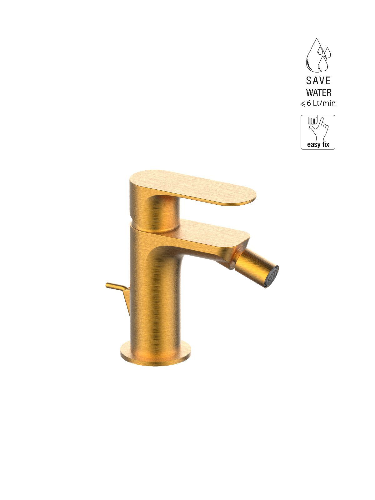 Однорычажный смеситель для биде с ограничителем расхода Rubinetterie Frattini Lea ARCH-00107186 - Вид №18