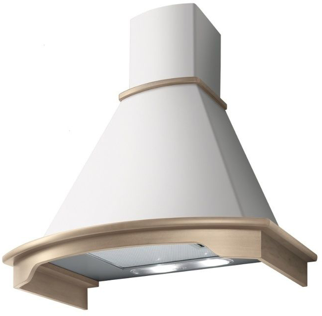 DENVER WH/A/60 T.GREZZO-PRF0099409B Вытяжки / купольная, 60 см, 990 куб.м., слайдерное управление, белая + карниз неокрашенный Jet Air Santreyd 