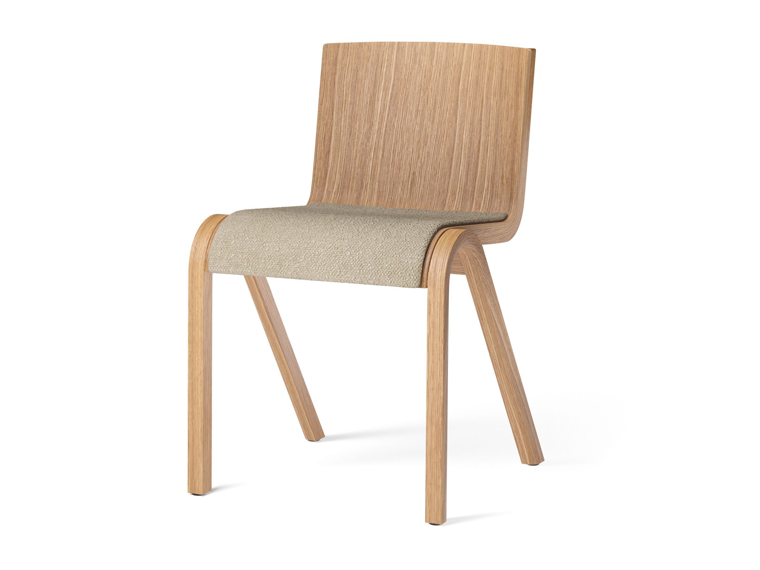 Деревянный штабелируемый стул с мягким сиденьем Audo Copenhagen Ready ARCH-00117707