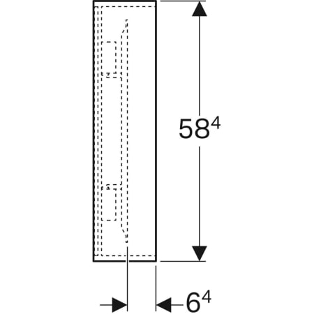 GEBERIT 500.570.JI.1 Зеркало с подсветкой Geberit Citterio  - Вид №4