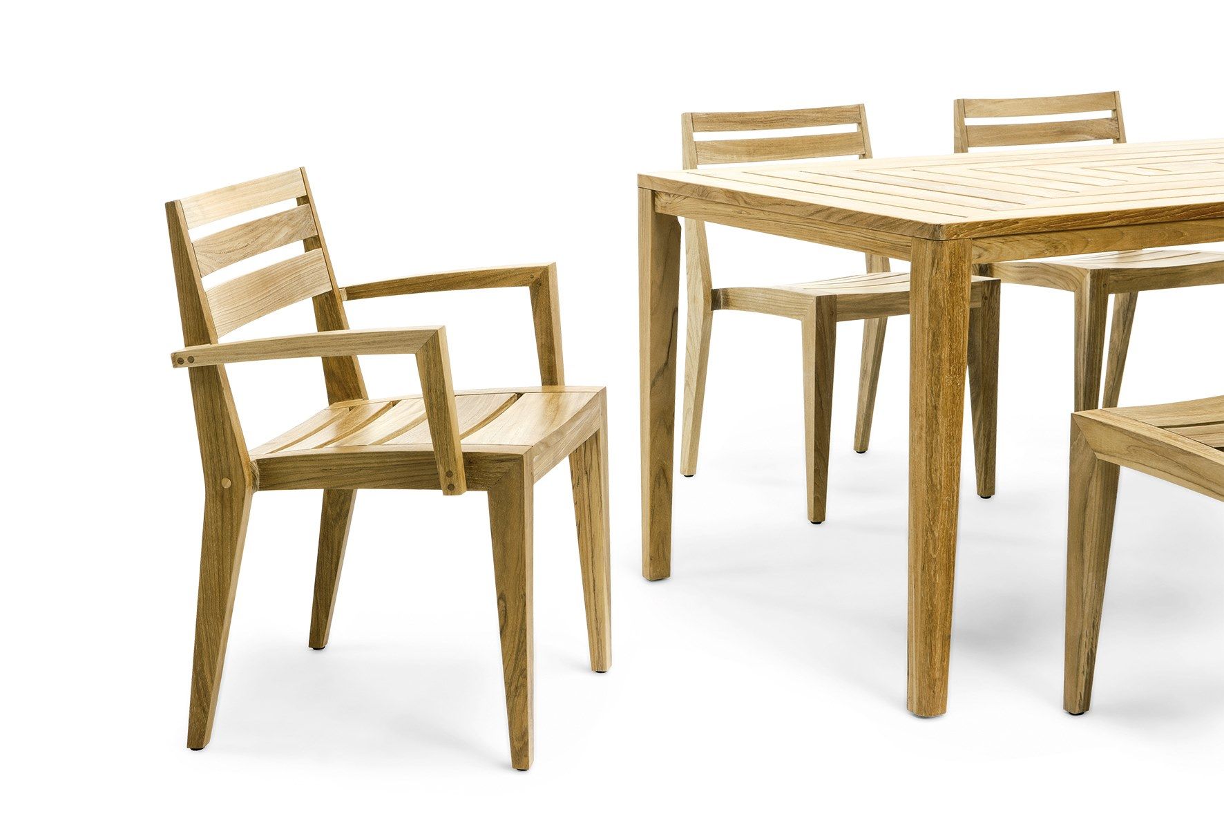 Деревянный прямоугольный садовый стол Ethimo Friends ARCH-00152215 - Вид №7