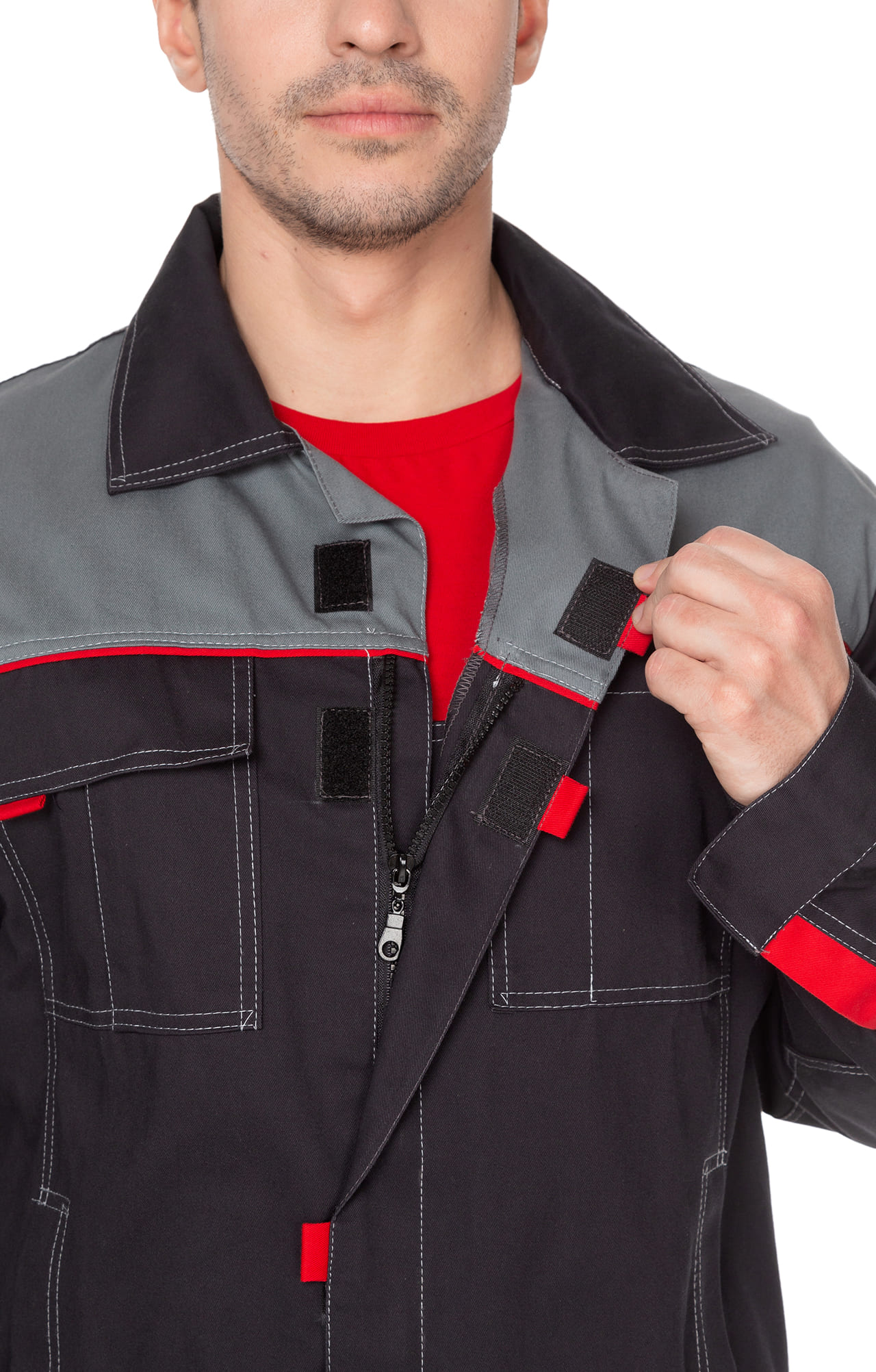 69264 Костюм "Профи" темно-серый  Летняя спецодежда  размер 52-54/182-188  - Вид №21