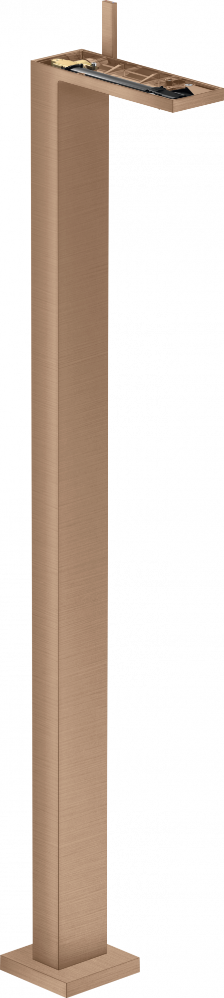 47042310 Смеситель для раковины напольный, однорычажный, со сливным гарнитуром Push-Open, без тарелки AXOR MYEDITION 