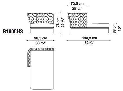 B&B Italia Outdoor Модульный угловой диван Ravel sun-id-1489537 - Вид №14