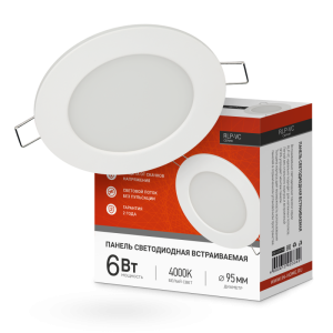 90815255 Панель светодиодная 4690612023342 6 Вт 95х60 мм 4000 К IP40 STLM-0395209 IN HOME