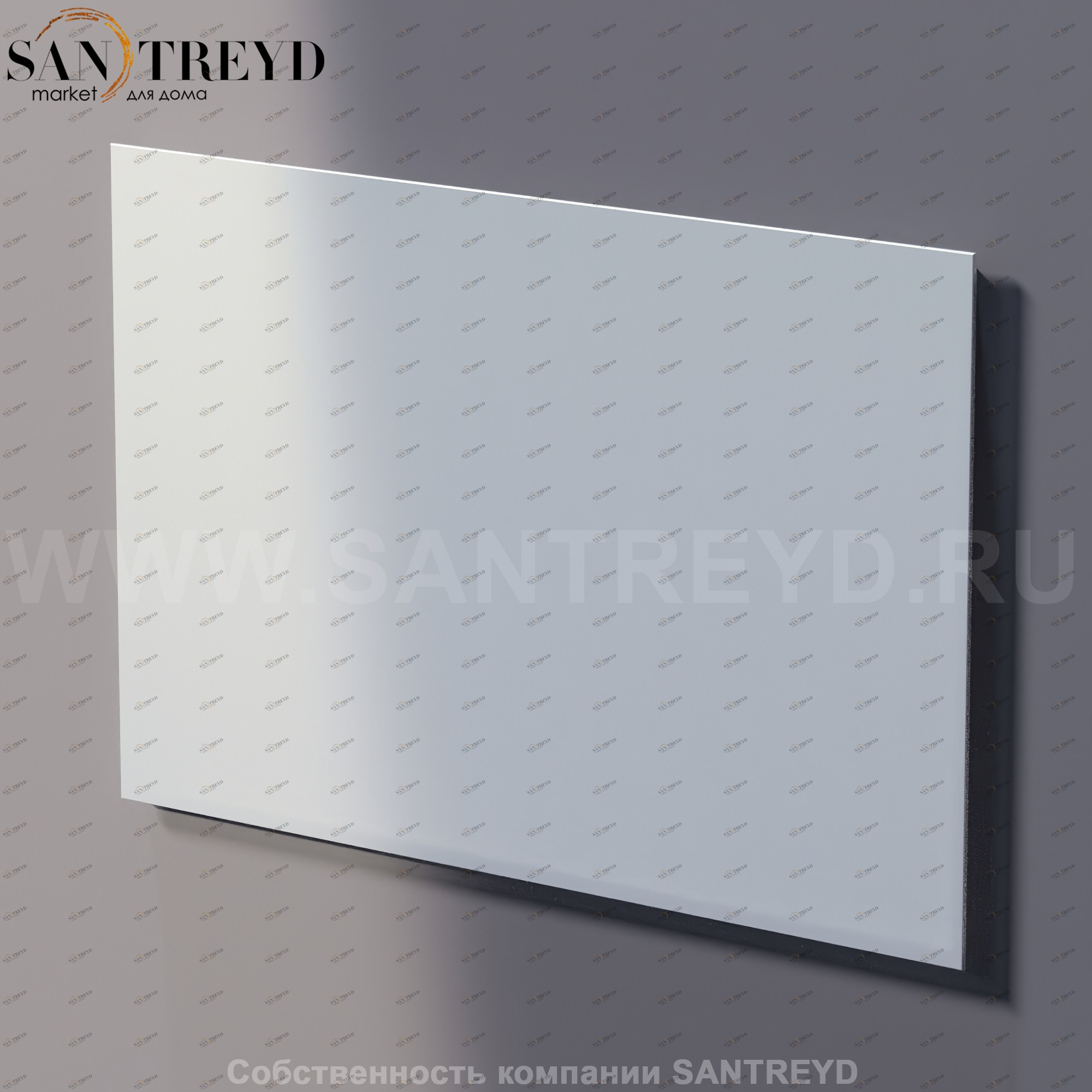 Agape NUDO Прямоугольное горизонтальное зеркало: длина 120 см, высота 80 см ASPE1280O