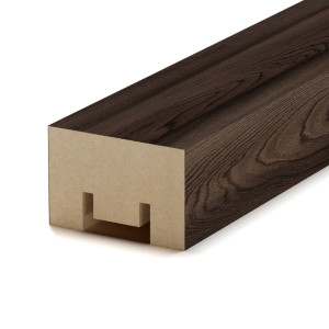 Интерьерная рейка МДФ Stella Милана Light Орех Бразильский 20*30*2700 (уп.8шт.)