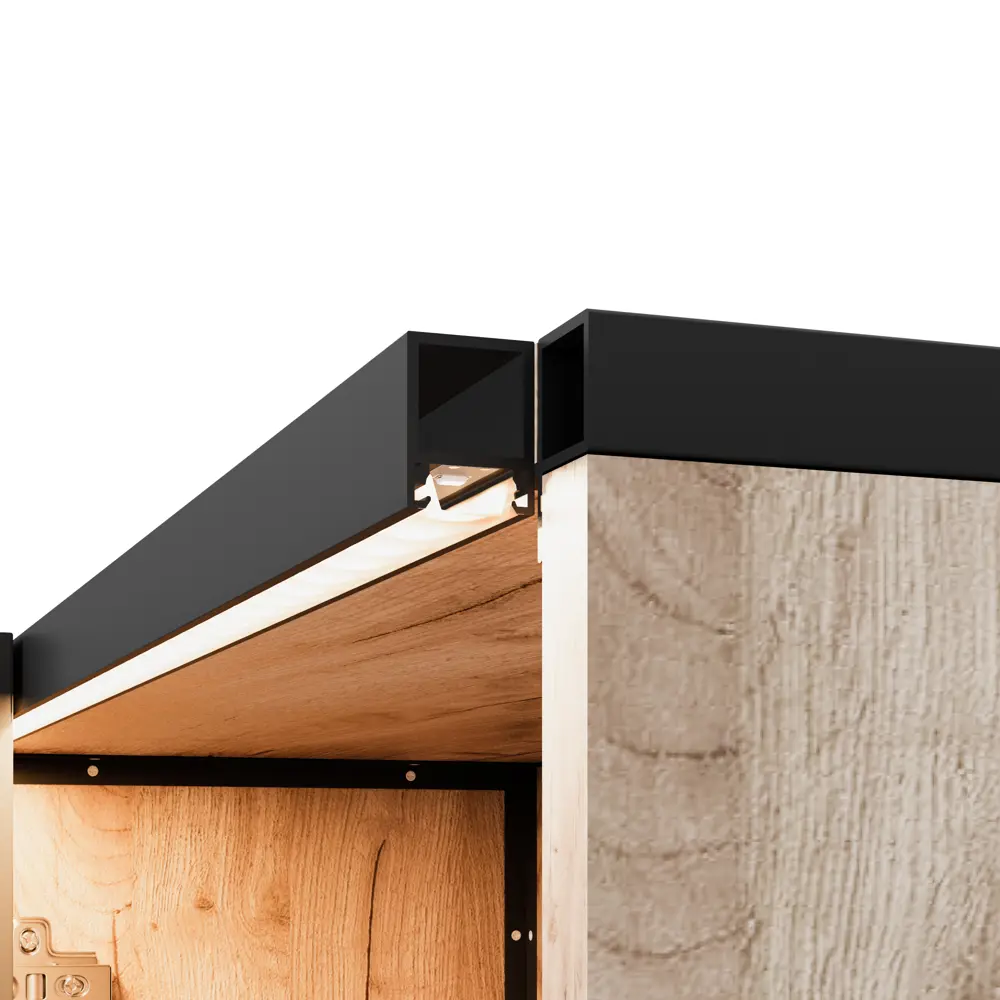 ЛОФТ-КОМПЛЕКТ Алюминиевый профиль для светодиодной ленты в индустриальном стиле 89396475 STLM-1537101 - Вид №1