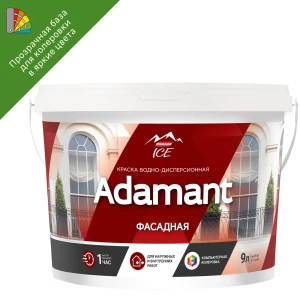 PARADE ICE Adamant - фасадная краска прозрачная база C для колеровки 9 л 84388381