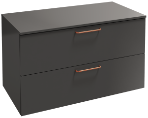 EB2549-R7-NR4 Тумба с ящиками 100 см, 2 ящика, бронзовая ручка JACOB DELAFON ODÉON RIVE GAUCHE