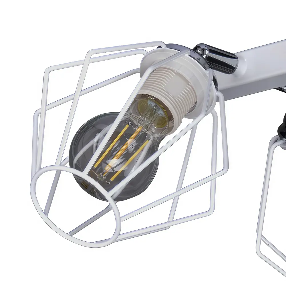 Люстра потолочная Дрим РС21514 4 лампы 12 м² цвет белый РОССВЕТ STLM-2151296 - Вид №4