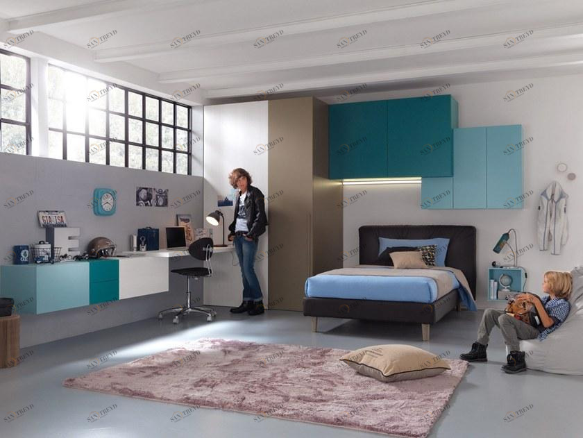 Moretti Compact Модульная березовая спальня для мальчиков sun-id-1503201