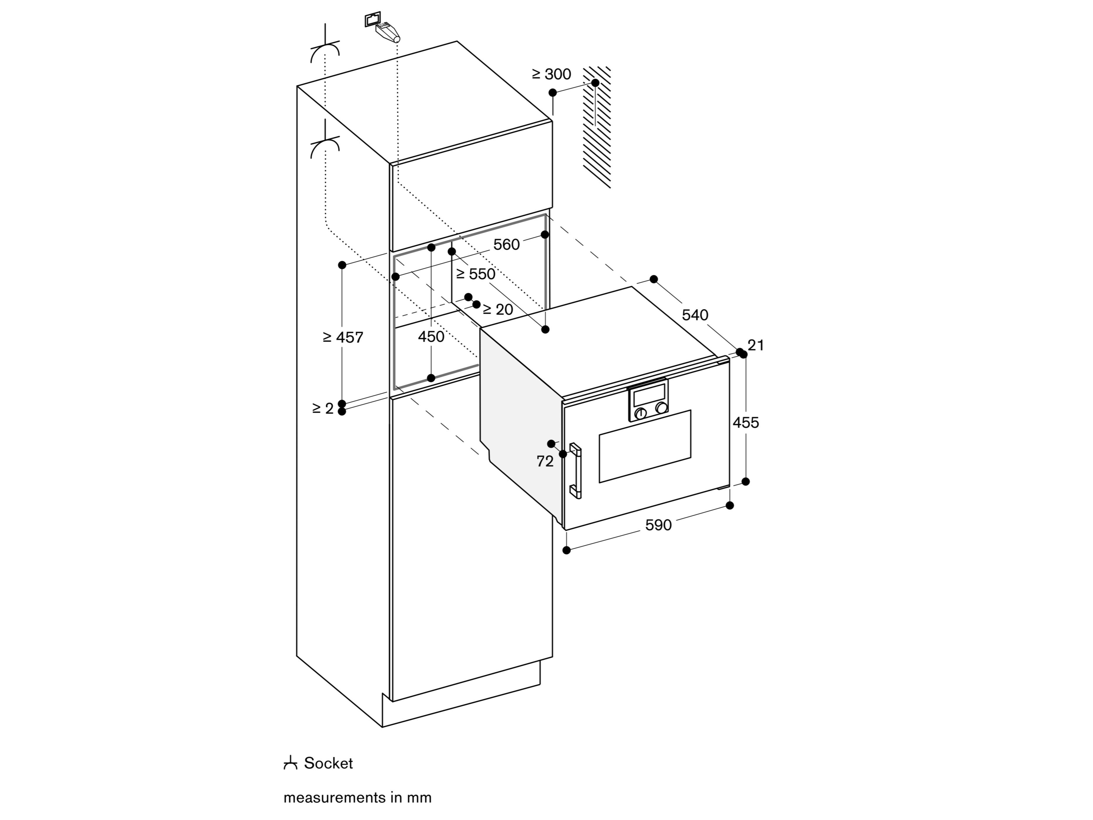 Встраиваемая Паровая печь из нержавеющей стали GAGGENAU серия 200 ARCH-00033438 - Вид №2