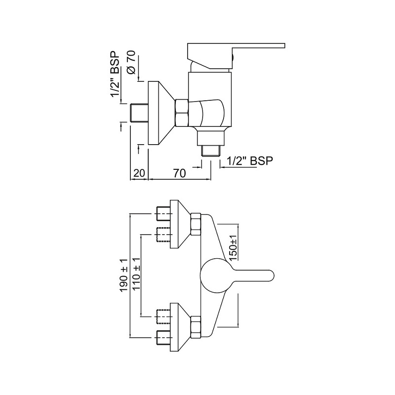 FUS-CHR-29149 Смеситель Jaquar Fusion Santreyd - Вид №1