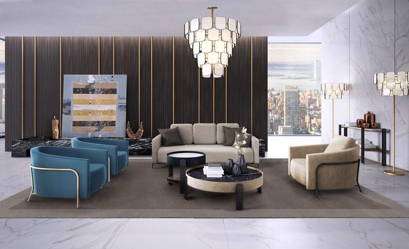 Formitalia Высокий круглый мраморный журнальный столик sun-id-1425473 - Вид №4