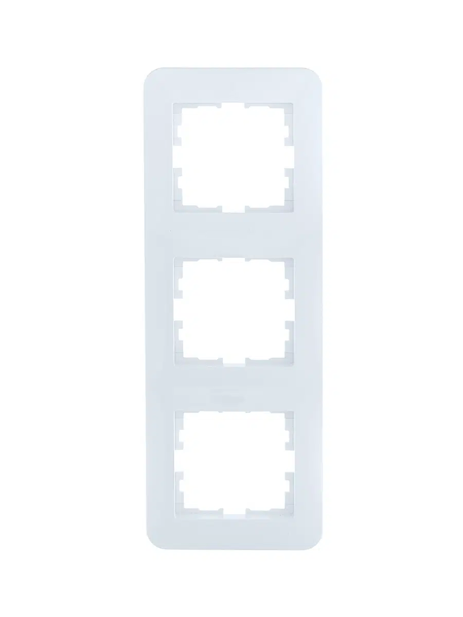 ASTI Рамка 3-ая вертикальная б/вст белая LEZARD 7081-0200-153 - Вид №1