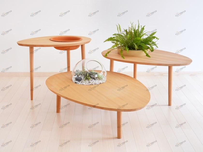 Dizzconcept Овальный деревянный журнальный столик sun-id-1512281