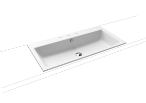 Умывальник KALDEWEI Сталь эмалированная 3152 258 альпийский белый матовый