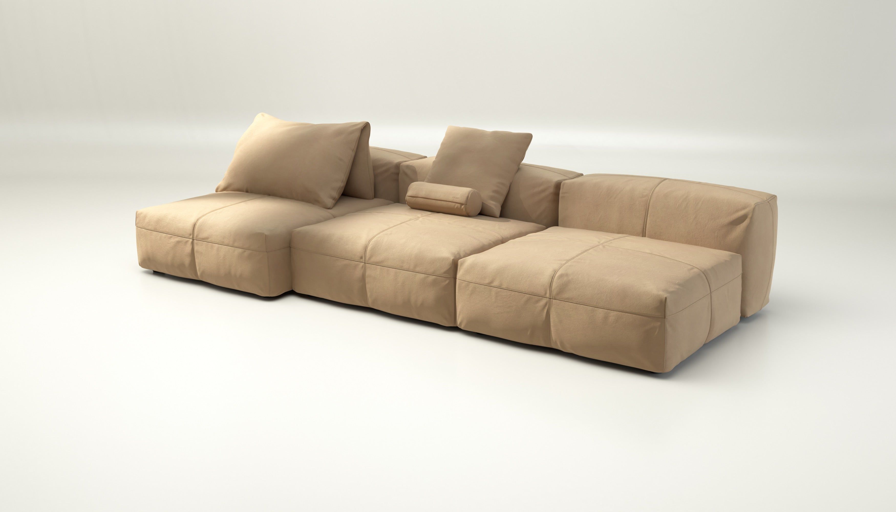 Модульный кожаный диван с полуостровом vetsak Leather ARCH-00143934 - Вид №5