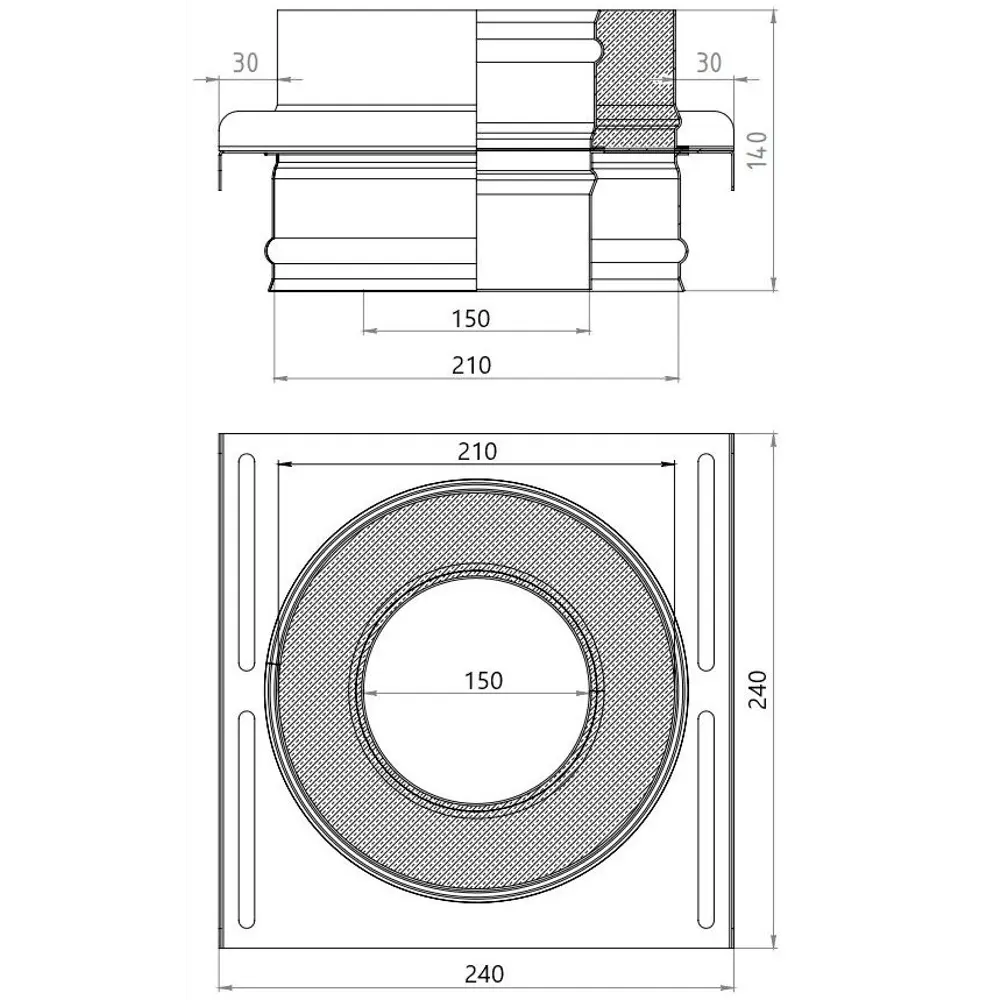 Площадка монтажная Металлик и Ко 430/1 мм D150x210 мм 83398177 STLM-2163602  - Вид №4