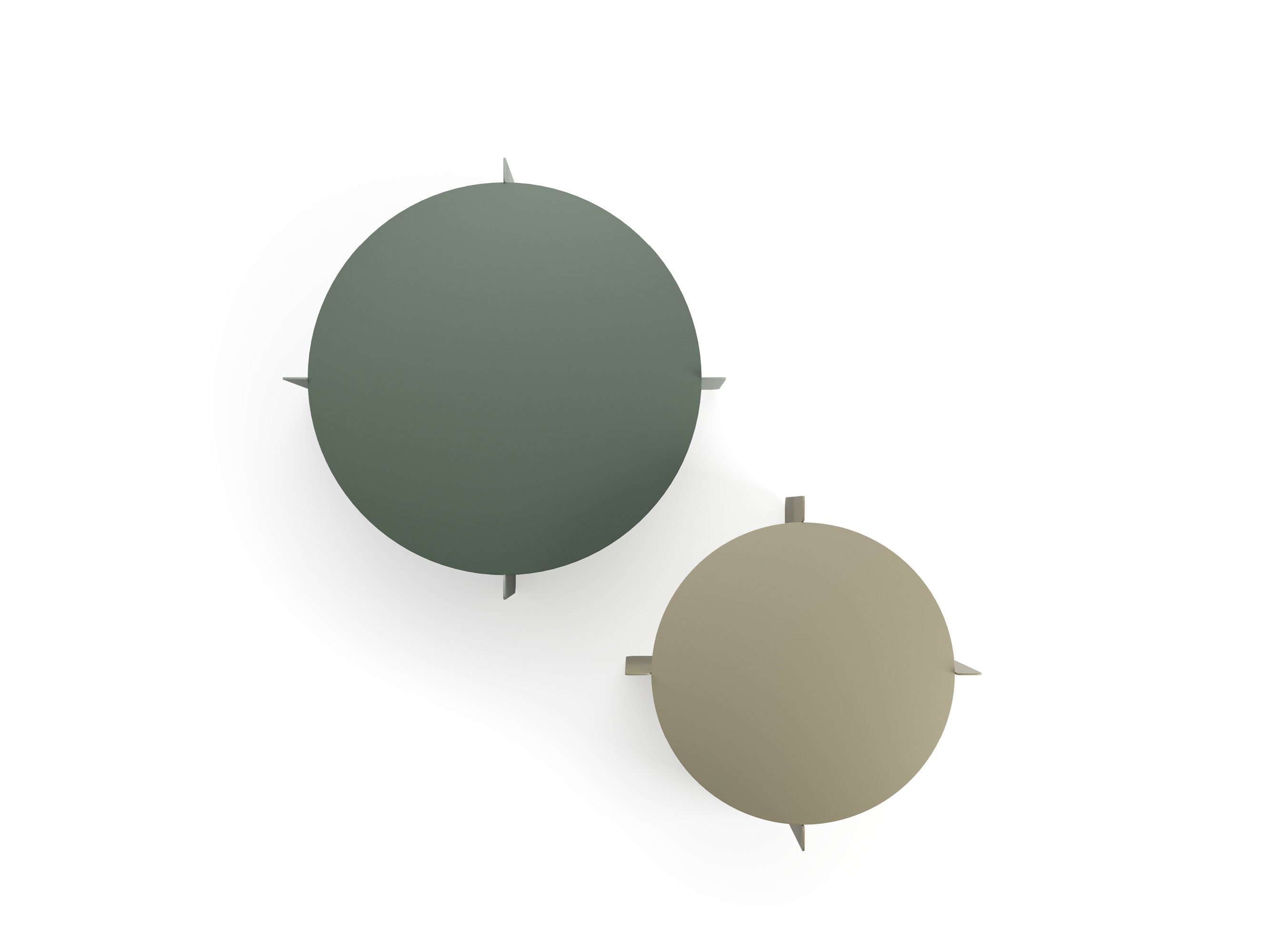 Меламин круглый журнальный столик с металлической основой Innova Imbottiti Чт ARCH-00103973 - Вид №1