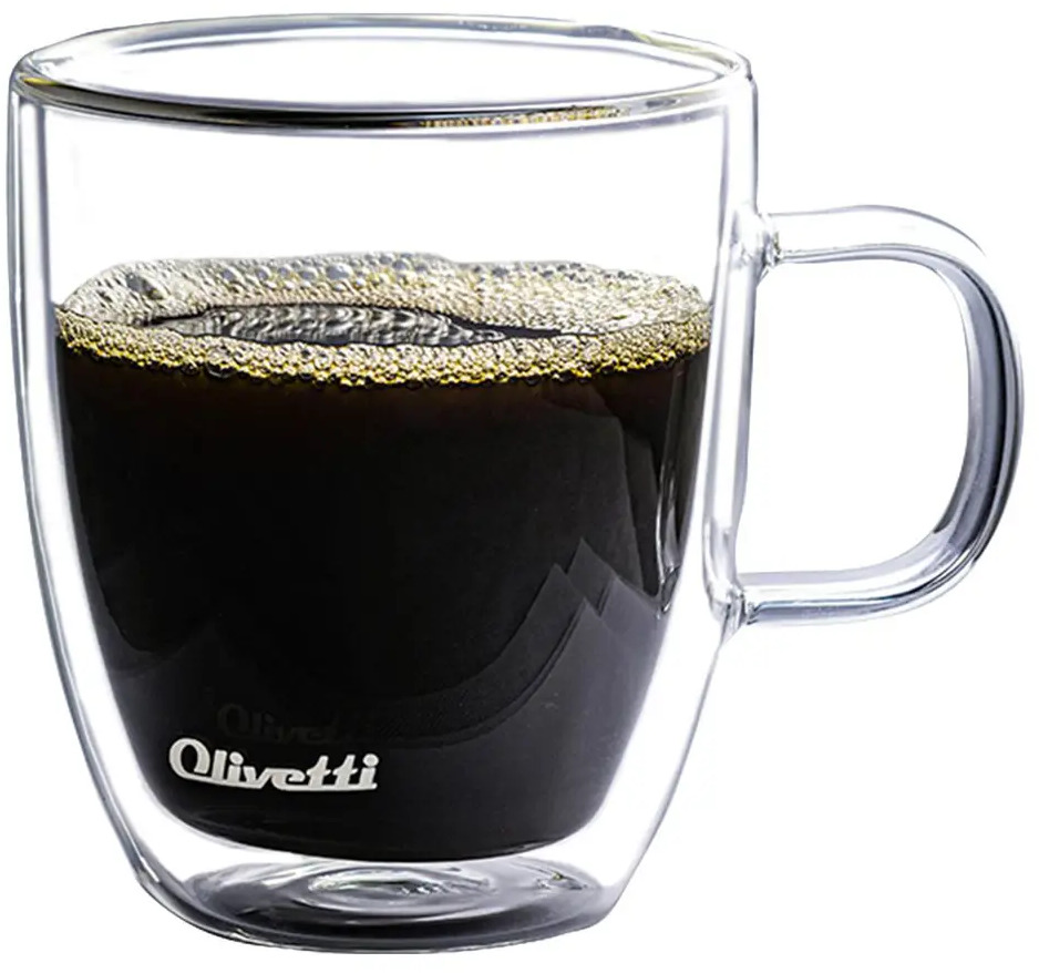 90692893 Чашка 400 мл Olivetti DWC11 стекло цвет прозрачный STLM-0874975