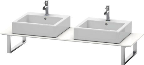 XL047C00909 Консоль для накладных раковин и встраиваемых умывальников, для угла справа X-Large #XL047C 550 мм Светло-голубой матовый декор Duravit - Вид №2