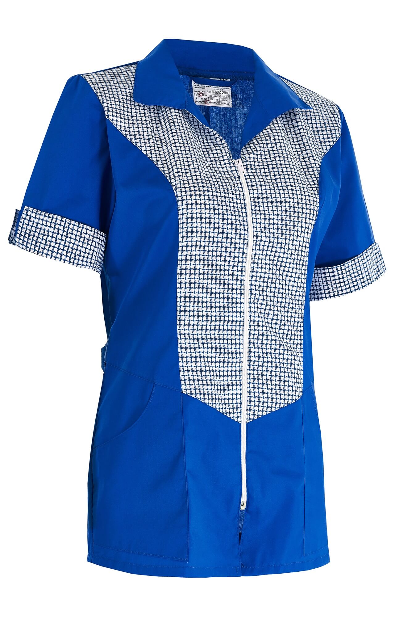 66084 Костюм "Грация" василек  Одежда для обслуживающего персонала  размер 44 Спецодежда  - Вид №6