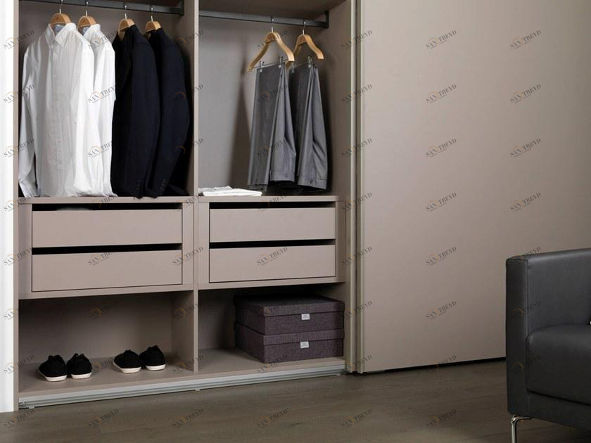 GAMADECOR Модульный шкаф из кожи с раздвижными дверцами sun-id-1391504