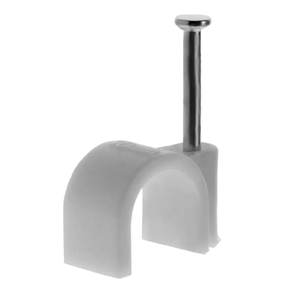 ЭКОПЛАСТ Скоба круглая для кабеля 11,4х10 мм с гвоздями (50 шт) 18176531 STLM-0009831