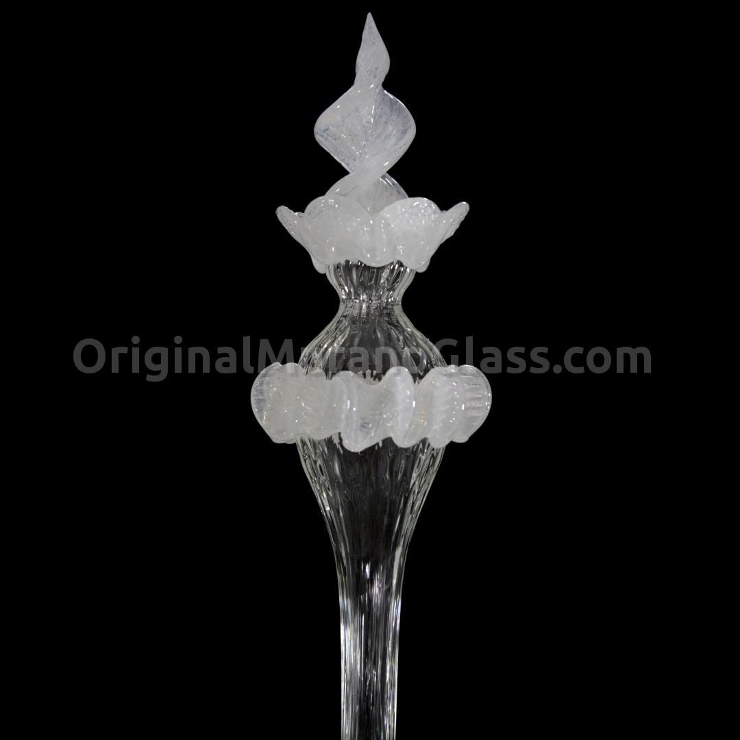 1070 ORIGINALMURANOGLASS Люстра Монте Кристалло на 6 лампочек - Реццонико - прозрачное муранское стекло OMG  см  - Вид №1