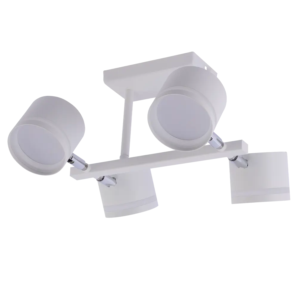 Люстра на штанге Talco 4 лампы 10 м² цвет белый SCHAFFNER STLM-2074895 - Вид №2