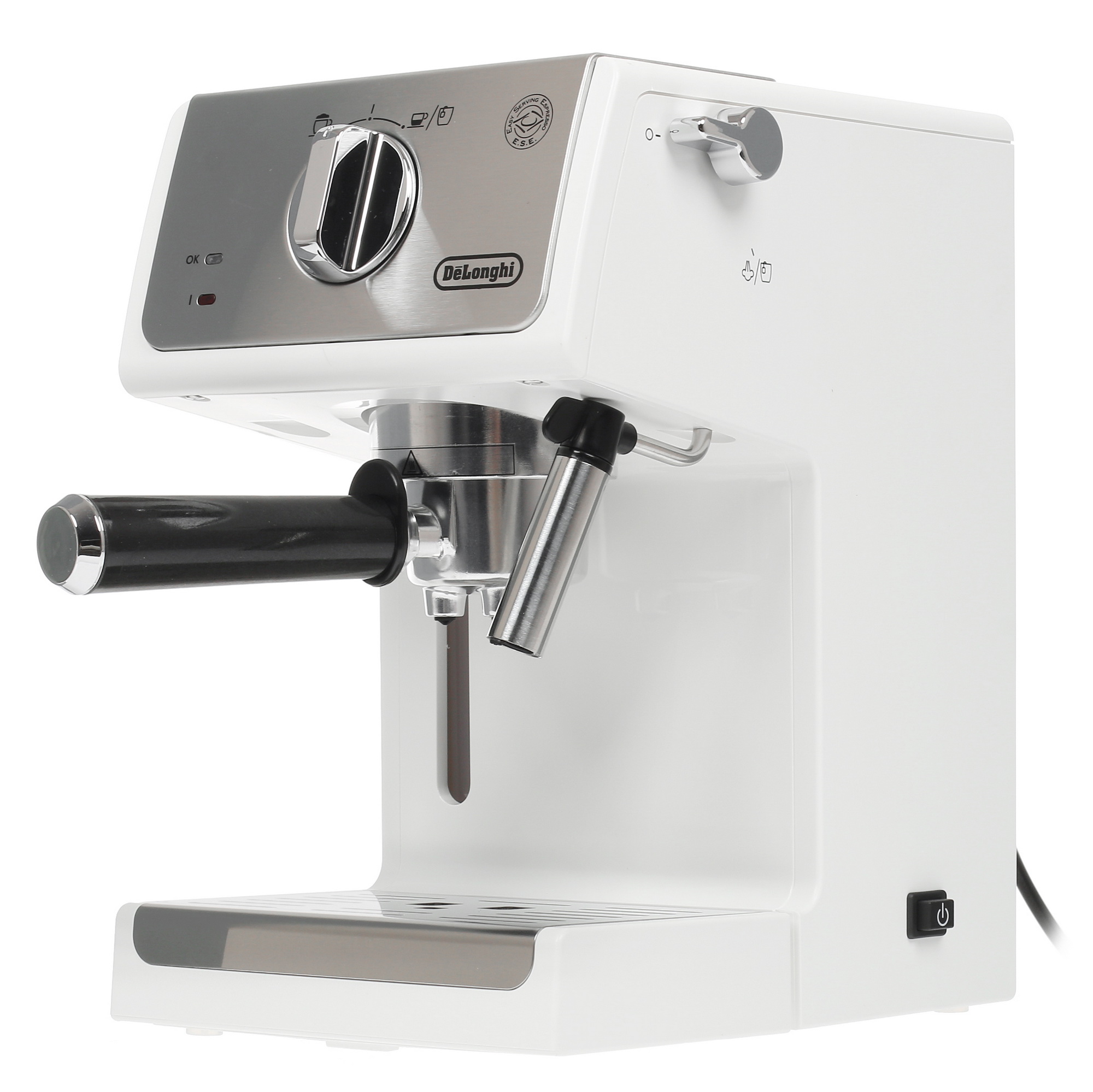 1269875 Кофеварка рожковая DeLonghi ECP 33.21.W белый STDN-0123341 - Вид №2