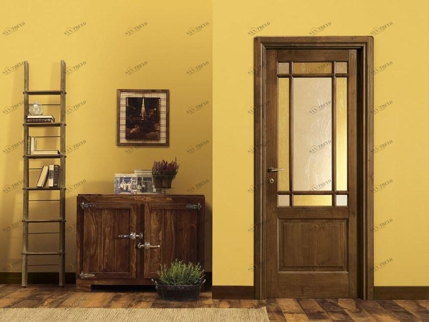 LEGNOFORM Двойная дверь из массива дерева и стекла Arte povera sun-id-1349001