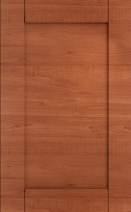 Фасады для кухни Кантри Фрезеровка «Лжевыборка Горизонталь» Вишня Манхэттен №39