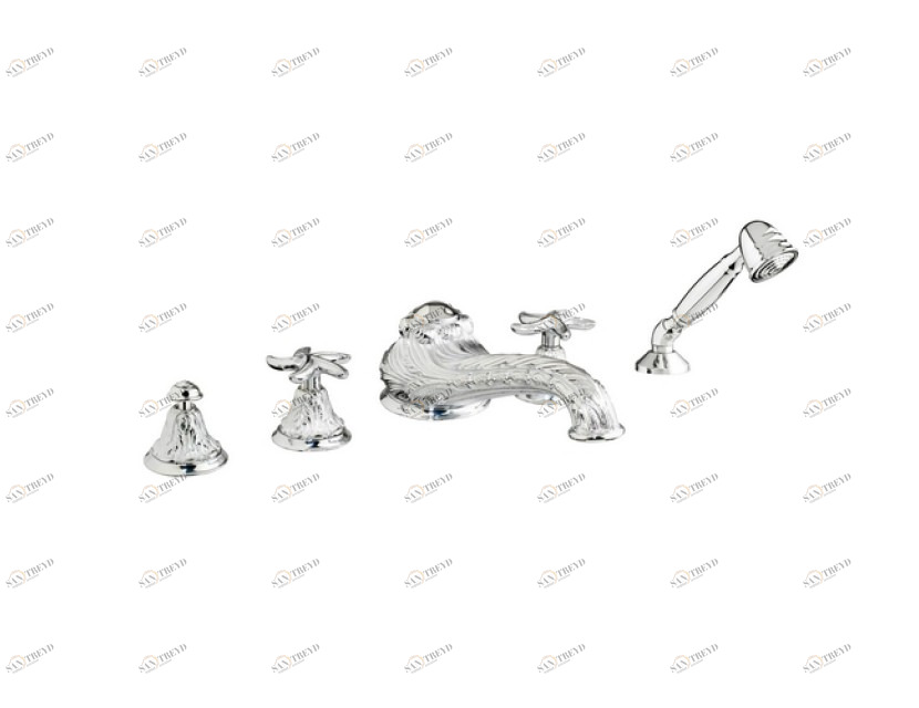 230716.B040.50 Набор для ванны с пятью отверстиями Яркий хром Mestre Versailles